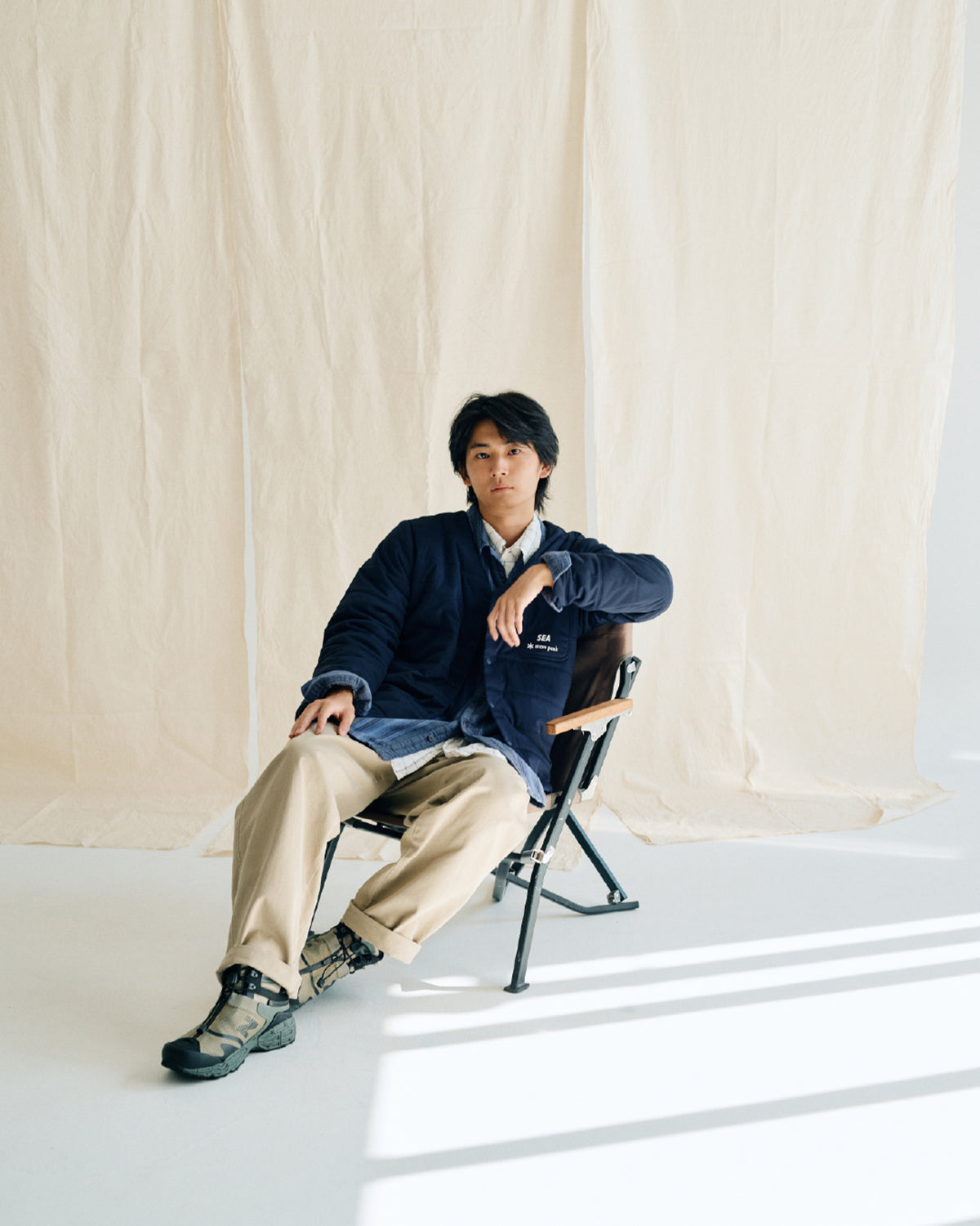 snow peak × WDS Flexible Insulated Cardigan