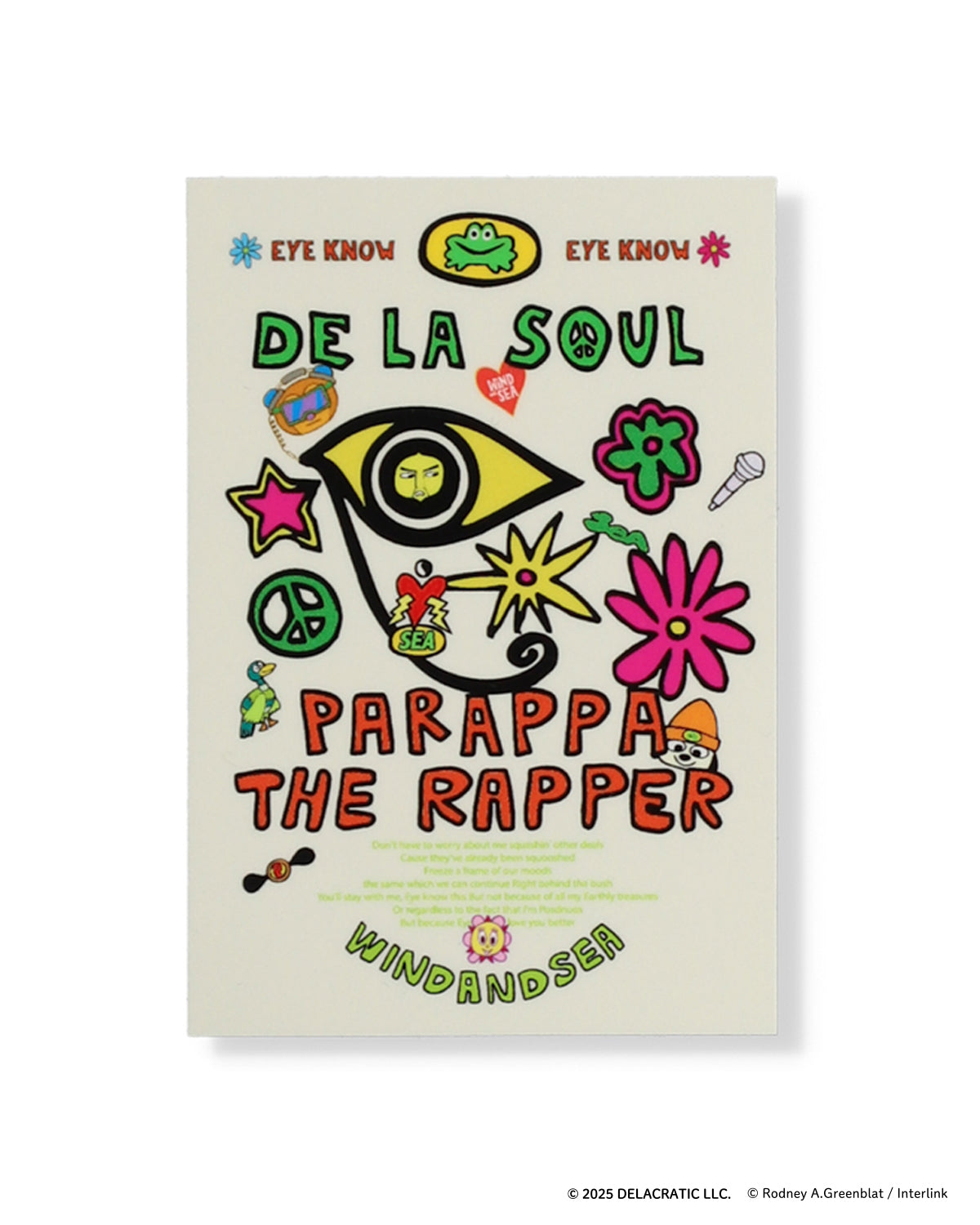 PARAPPA x DE LA SOUL x WDS STICKER