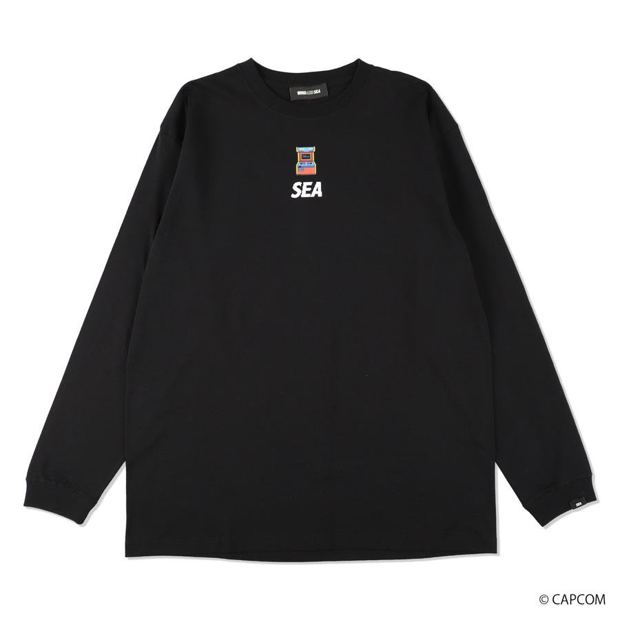 SFⅡ x WDS PLAYER SELECT L/S Tee / CHARCOAL