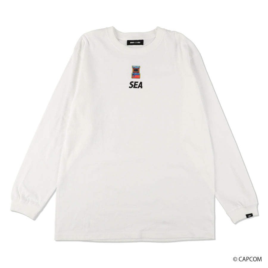 SFⅡ x WDS PLAYER SELECT L/S Tee / WHITE