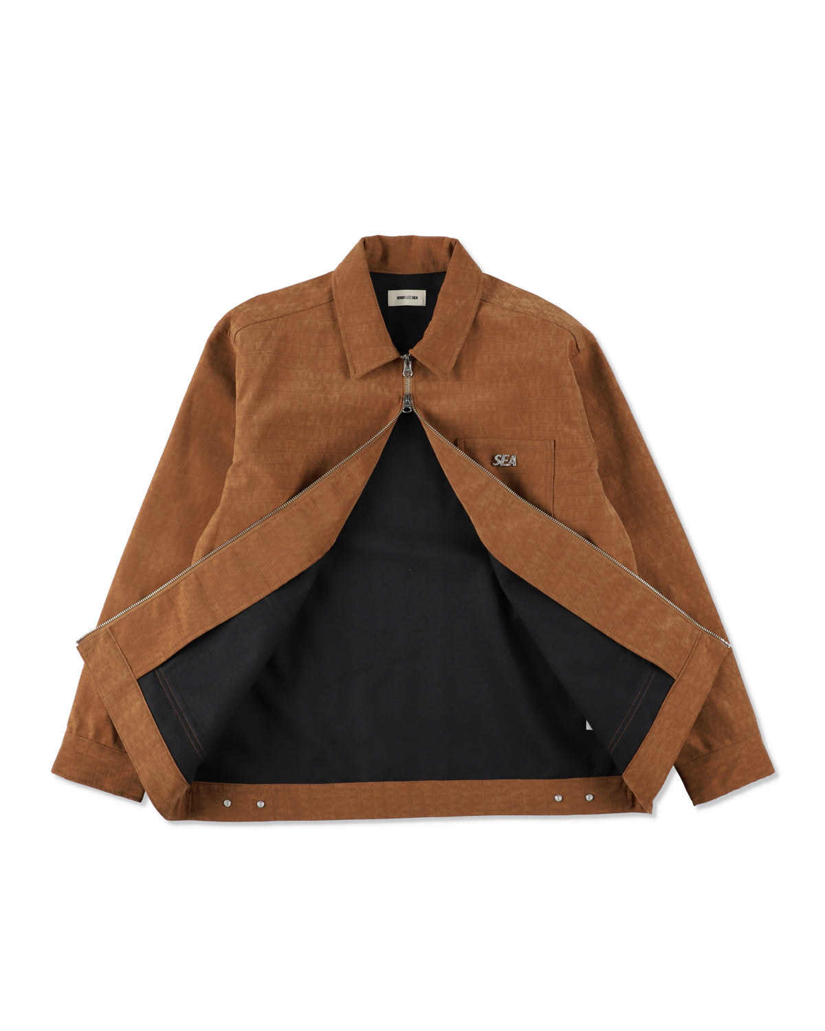 SYNTETIC LEATHER ZIP JACKET