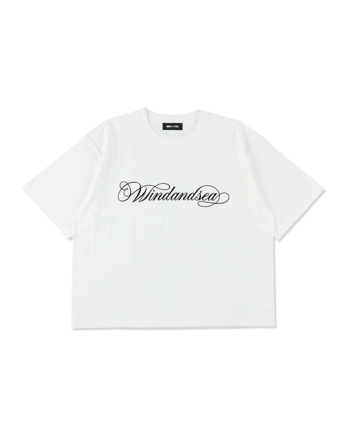 CALIGRAPHY EMBROIDERY TEE – WIND AND SEA