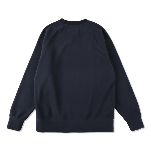 wds-es polartech fleece raglan crew neck / navy