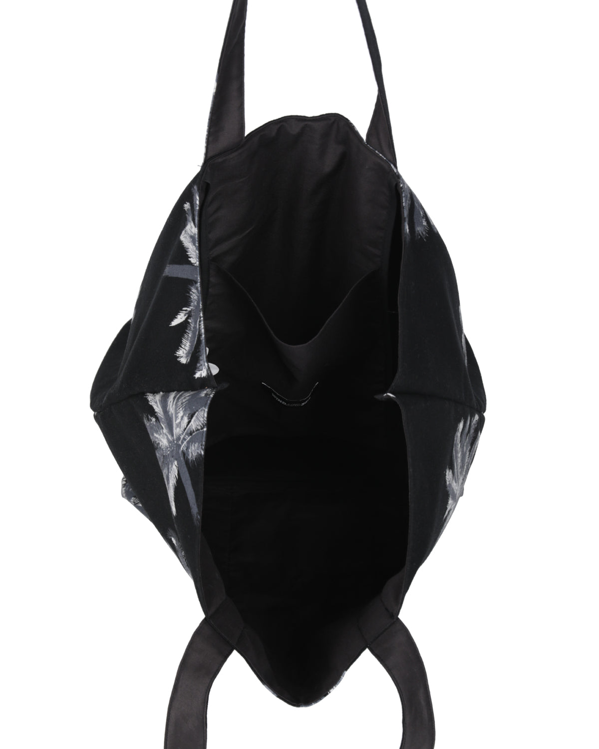 PALM TREE FLANNEL TOTE BAG