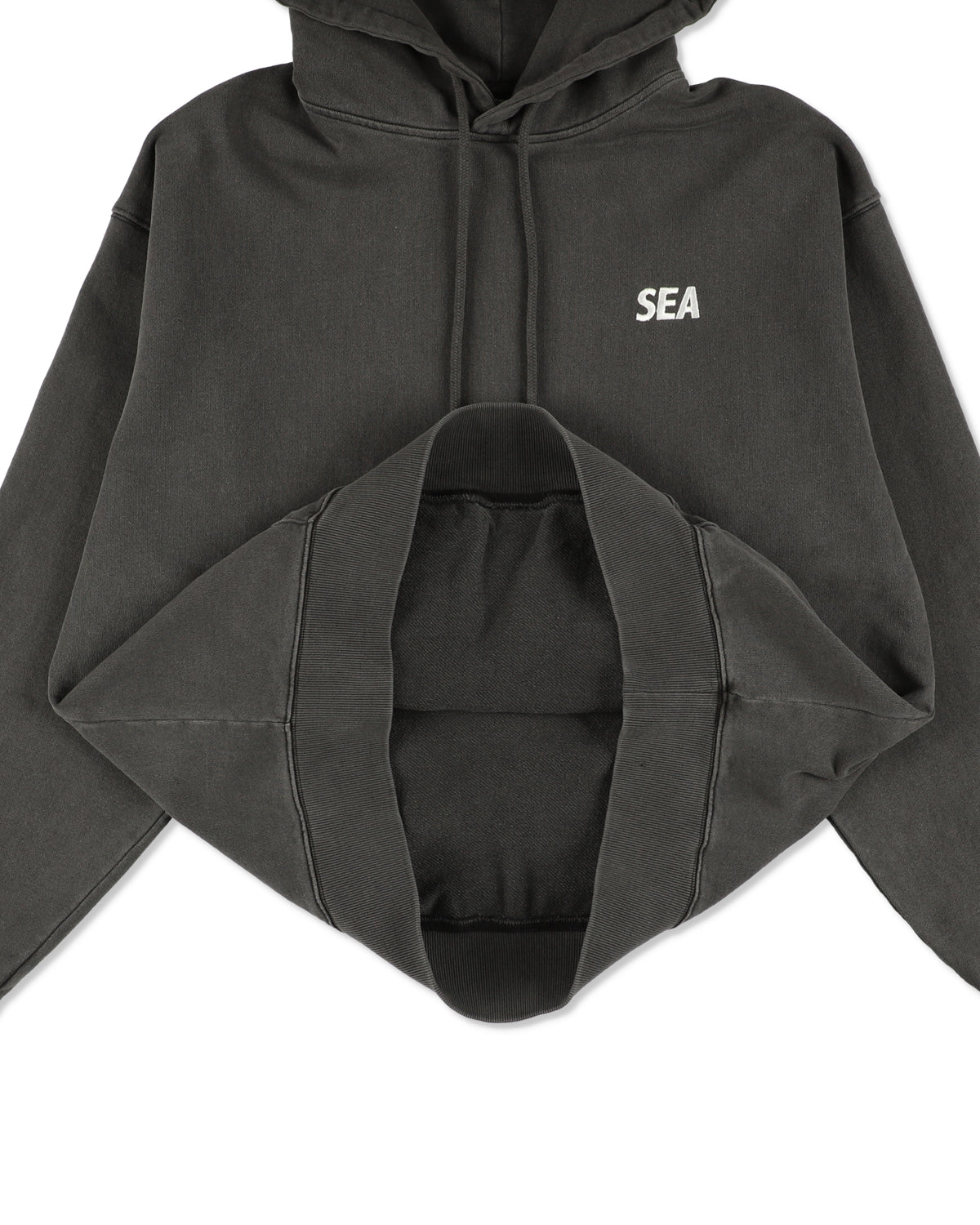 PALM TREE PACHWORK HOODED SWEAT SHIRT