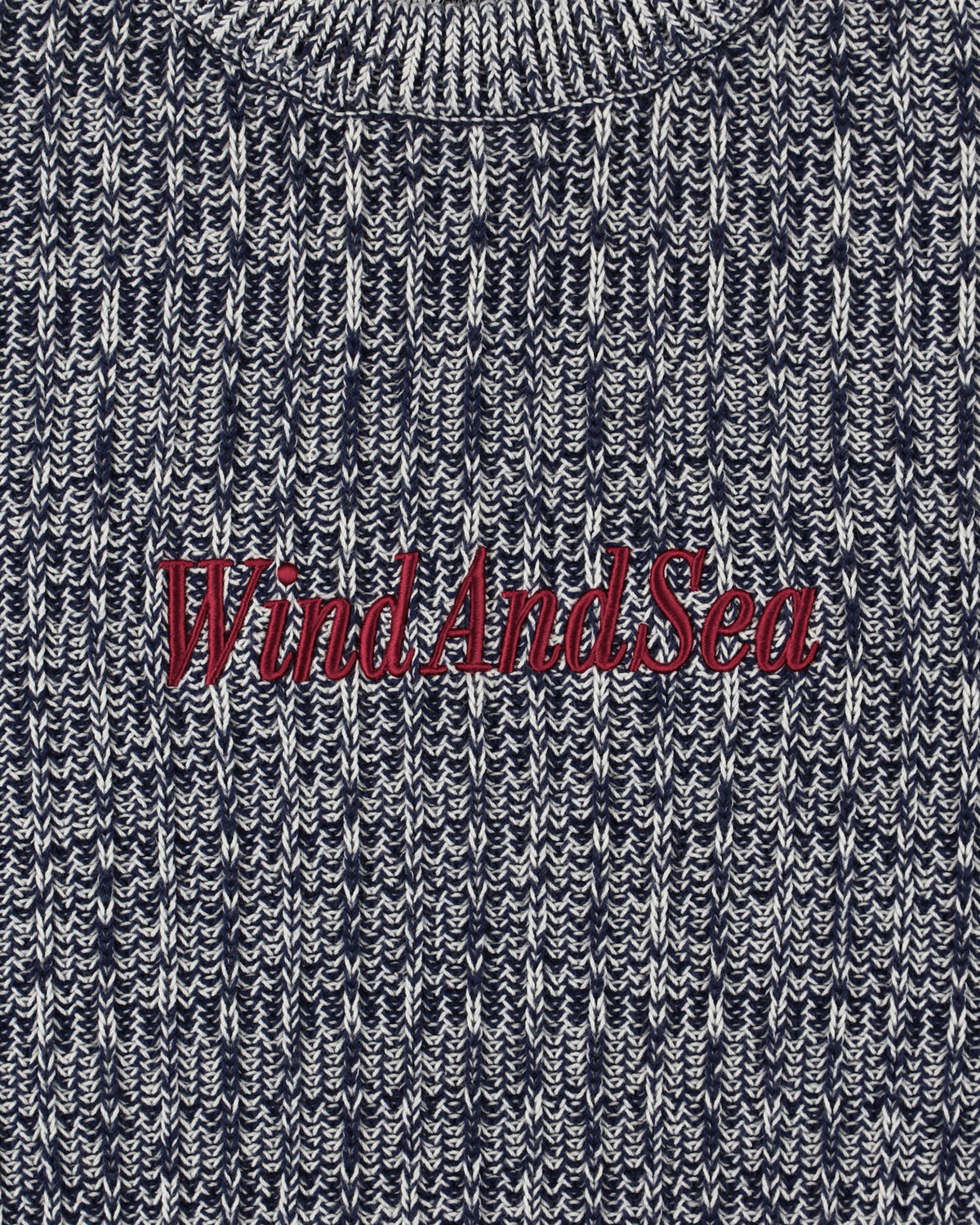 Cotton volume knit sweater