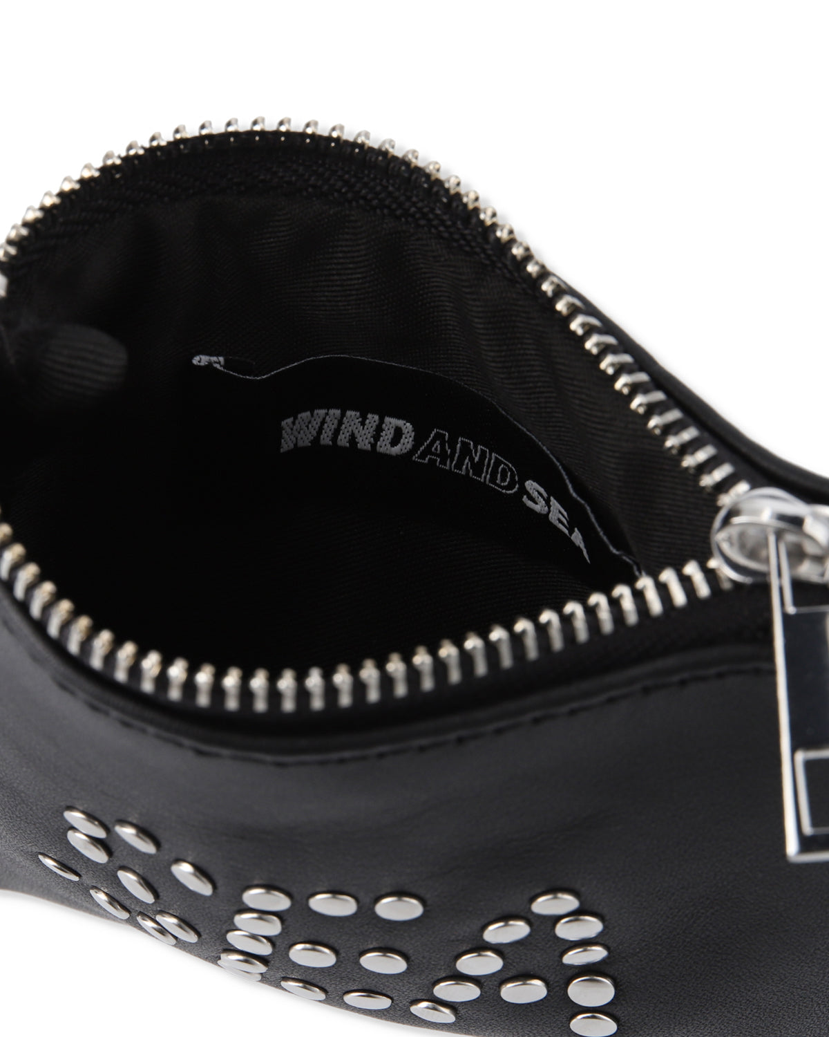 SEA STUDDED LEATHER COIN CASE