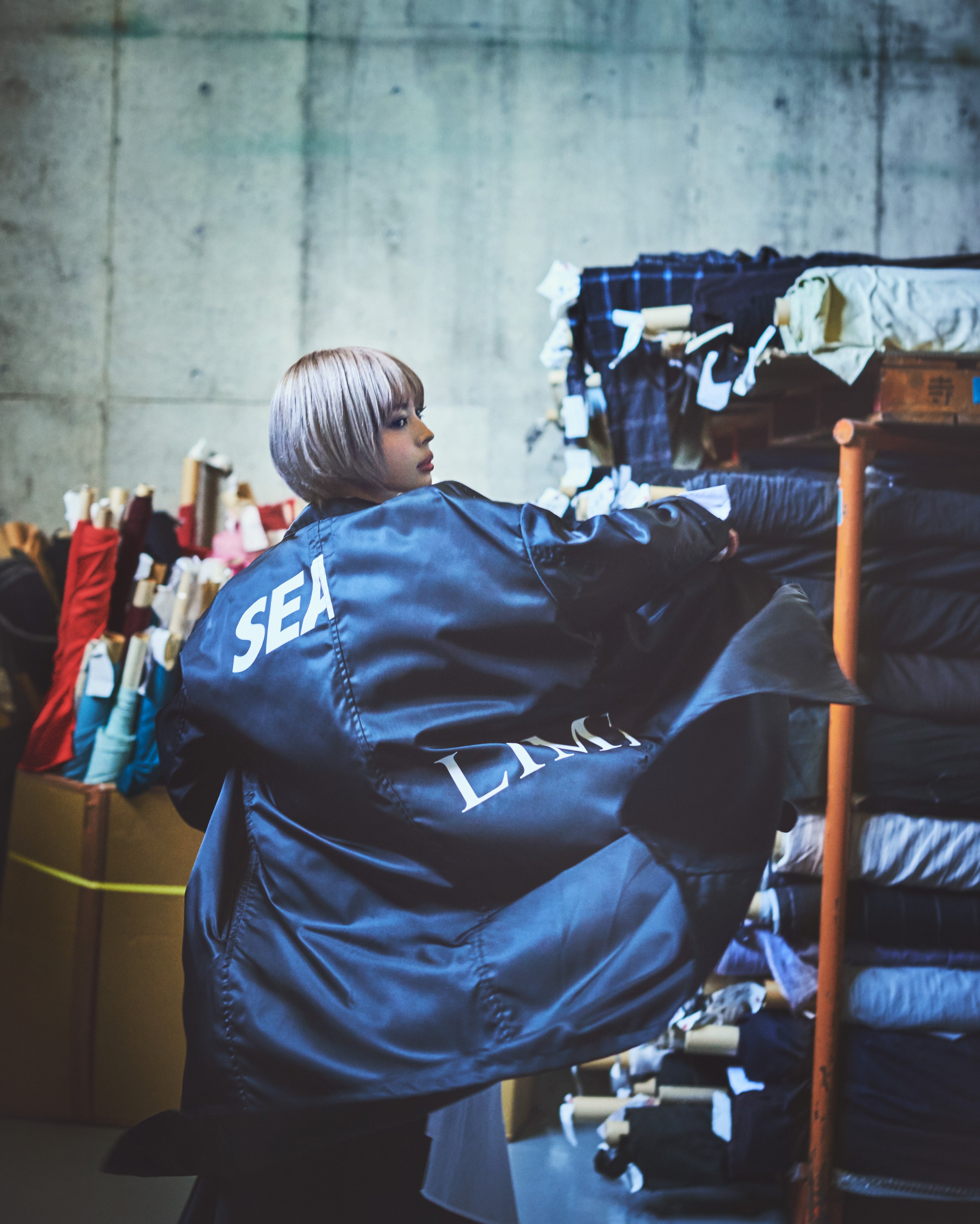 LIMI feu 2024SS ナイロンアシンメトリーブルゾン 中古・古着通販】LIMI feu (リミフゥ) WIND AND SEA (ウィンダンシー