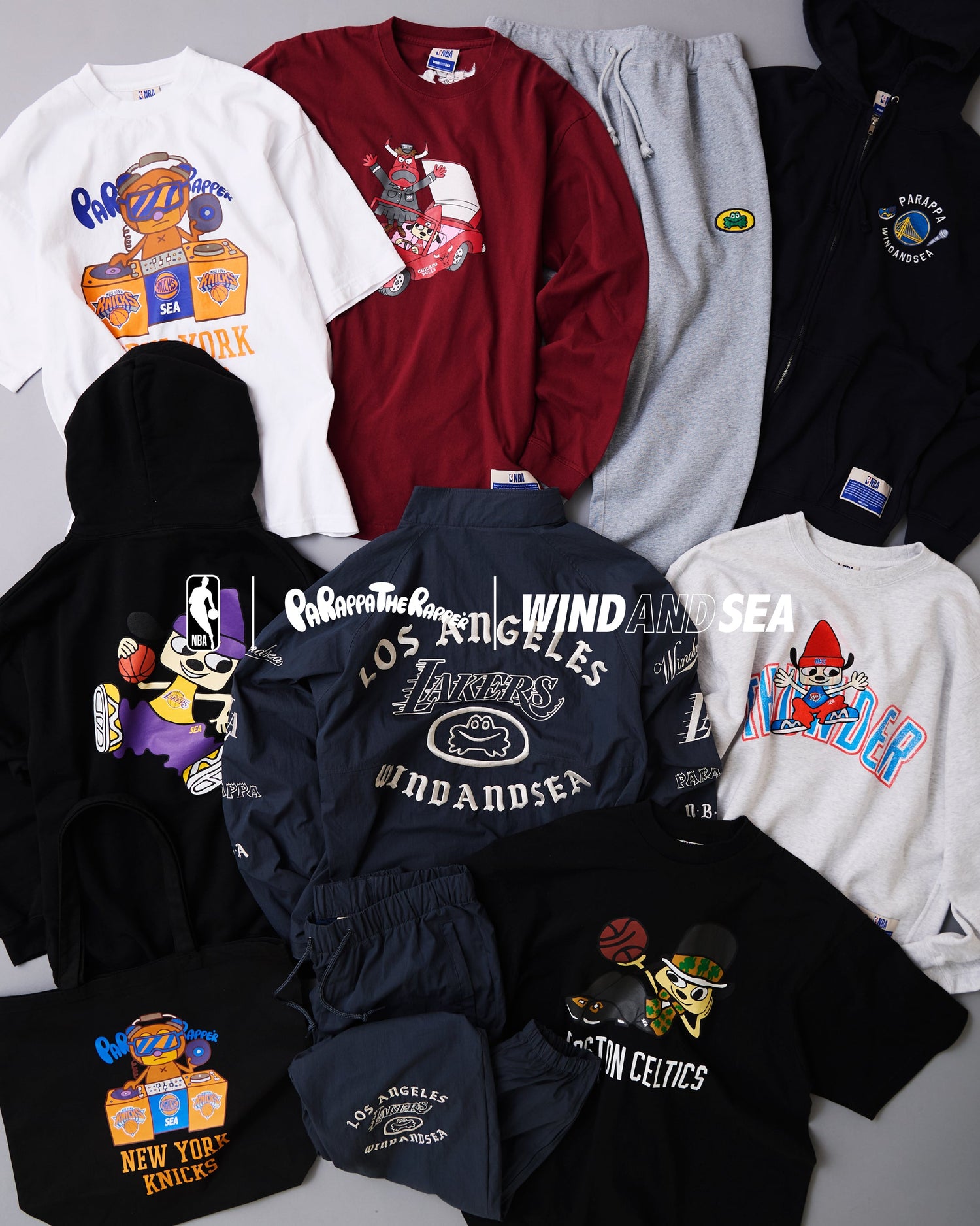NBA × Parappa The Rapper × WIND AND SEA