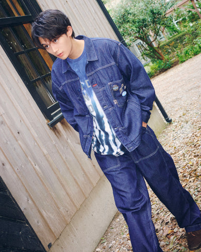 DENHAM x WDS STRIPE TYE DYE TEE