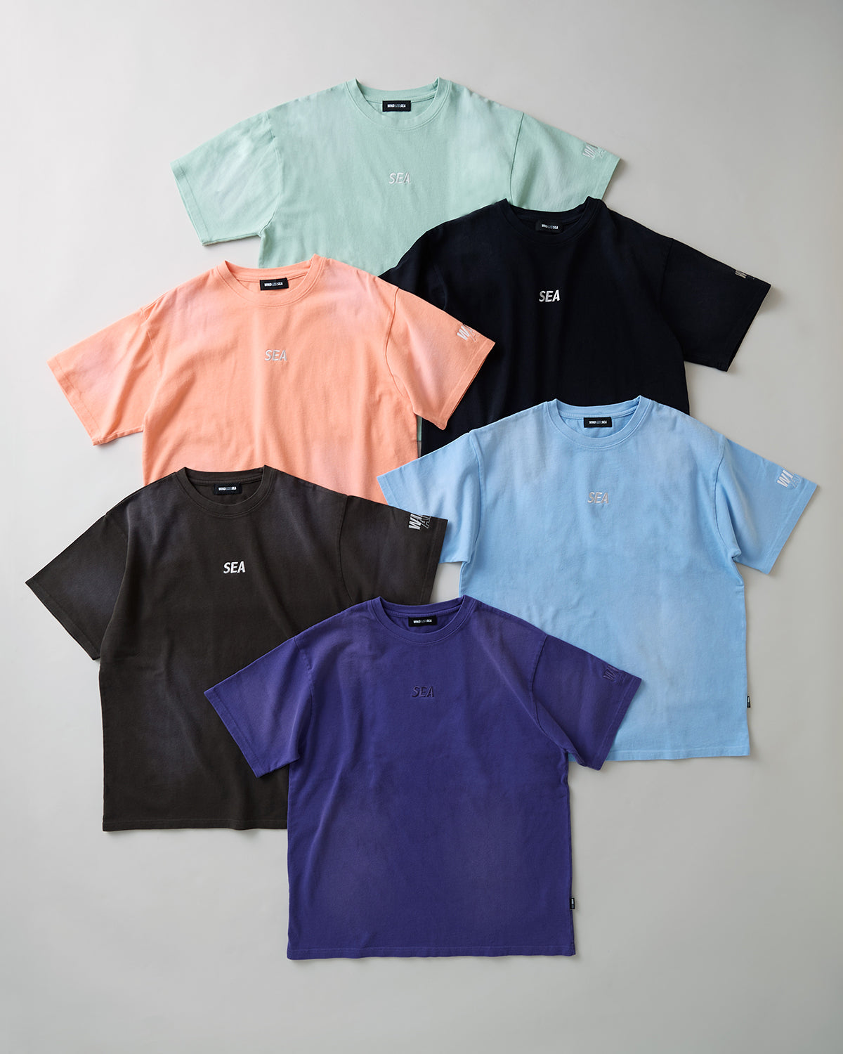トップス WIND AND SEA SULFUR DYEING LOGO FOODIE SULFUR DYEING LOGO S/S TEE – WIND AND SEA