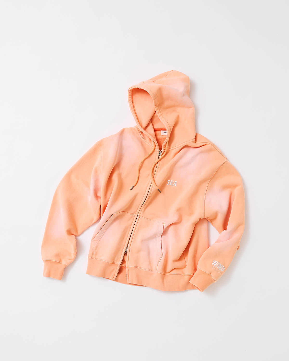 SULFUR DYEING LOGO ZIP SWEATSHIRT