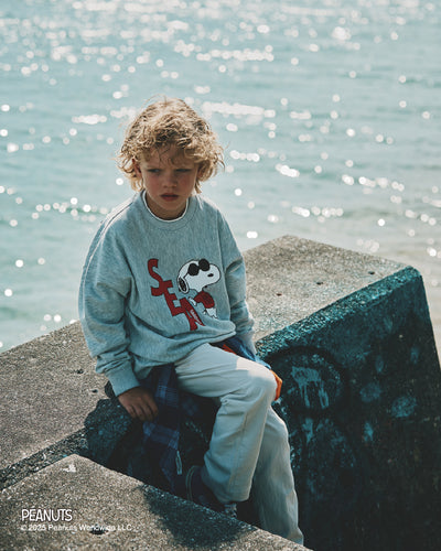 SMOOTHY x WDS Snoopy Kids Crewneck Sweatshirt