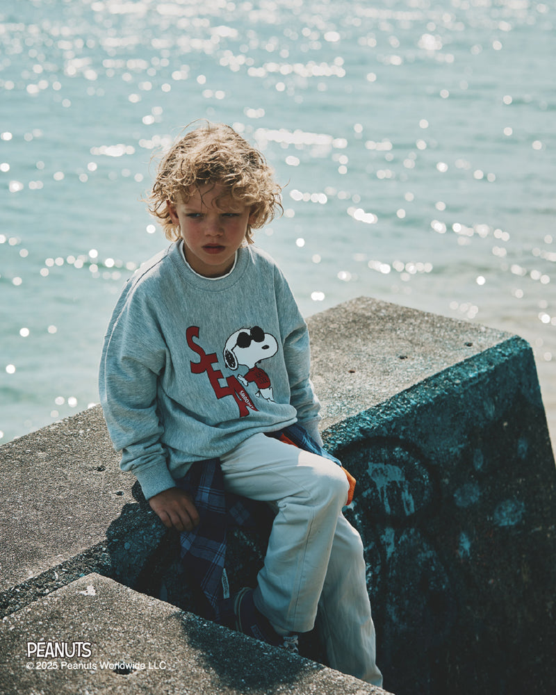 SMOOTHY x WDS Snoopy Kids Crewneck Sweatshirt