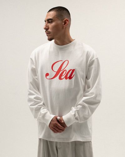 SCRIPT SEA L/S TEE