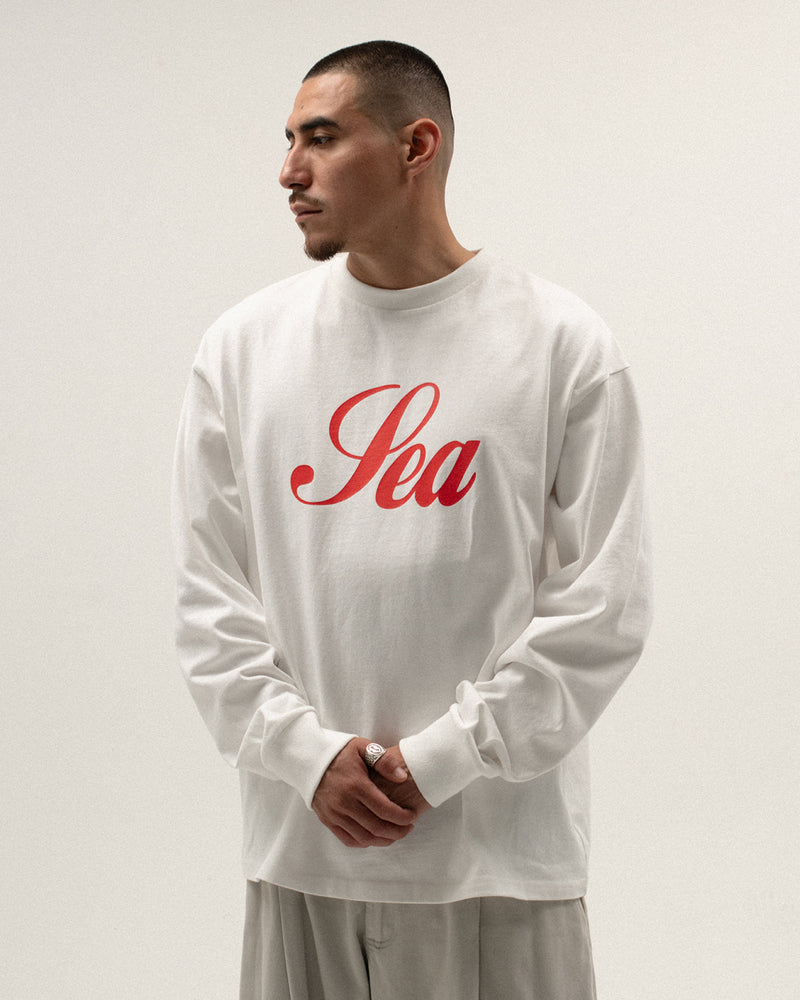 SCRIPT SEA L/S TEE