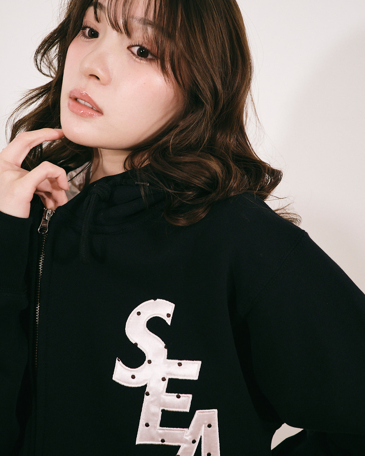 DOT SEA ZIP UP SWEATSHIRT