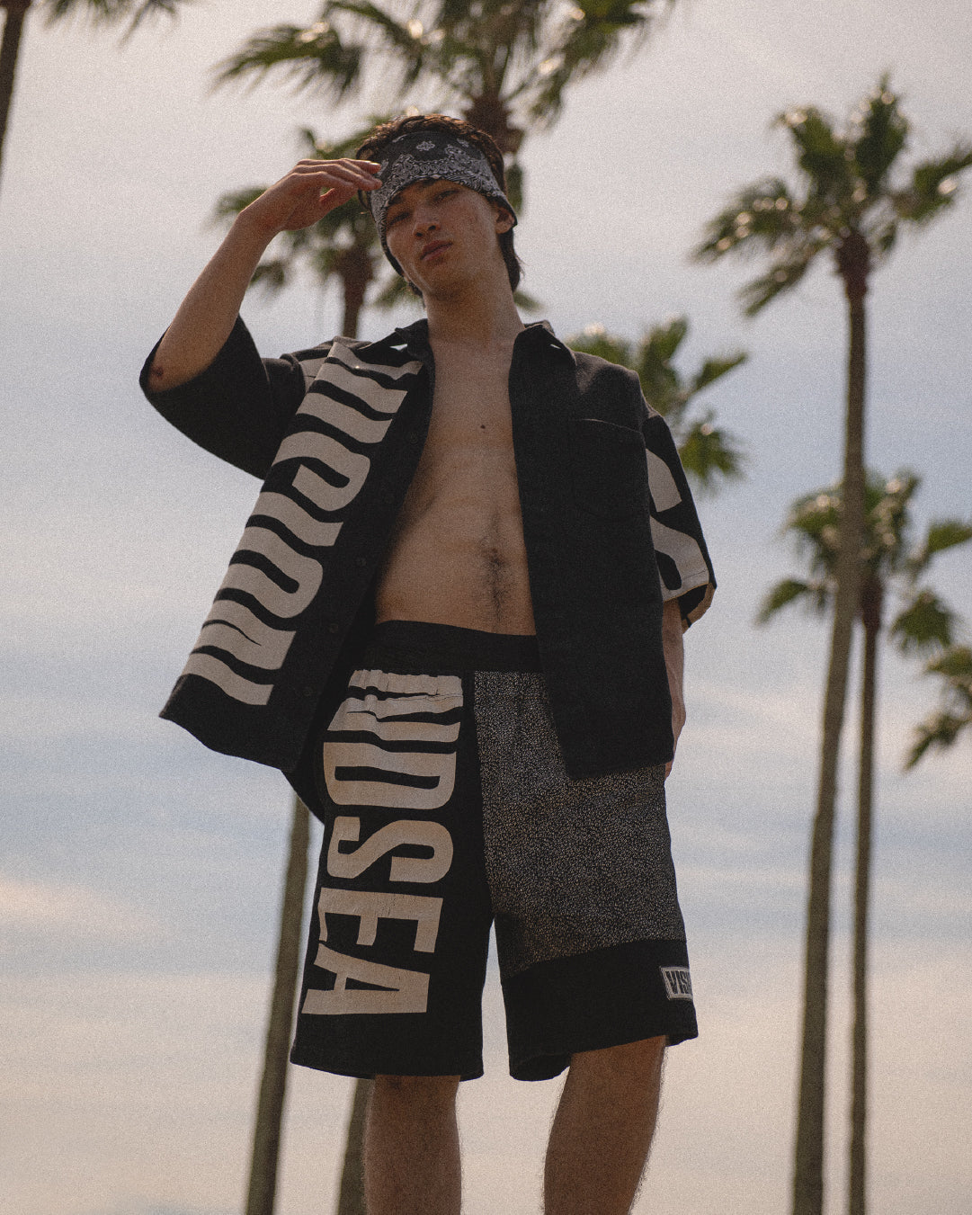 ウィンダンシー LA JOLLA WDS NYLON SHORTS SEA - ショートパンツ