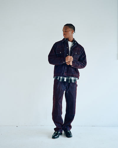 VELOUR TOUCH DENIM JACKET