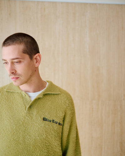 Shaggy Knit L/S Polo