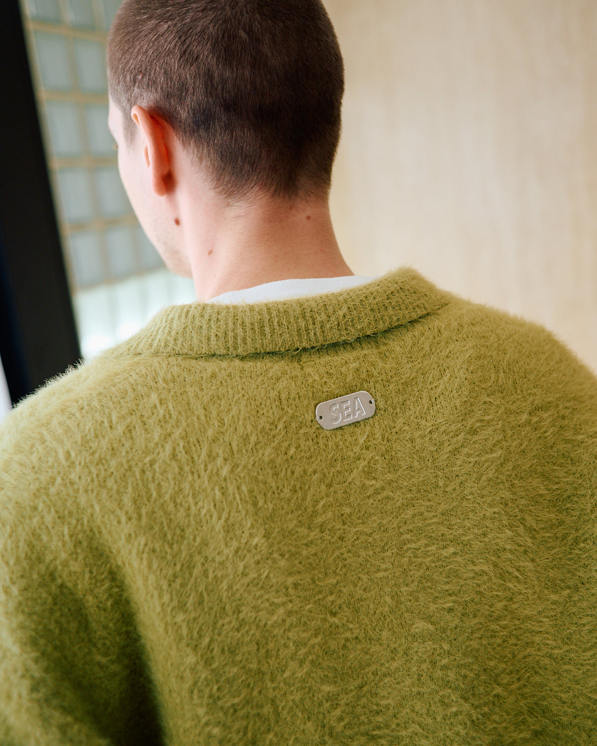 Shaggy Knit L/S Polo