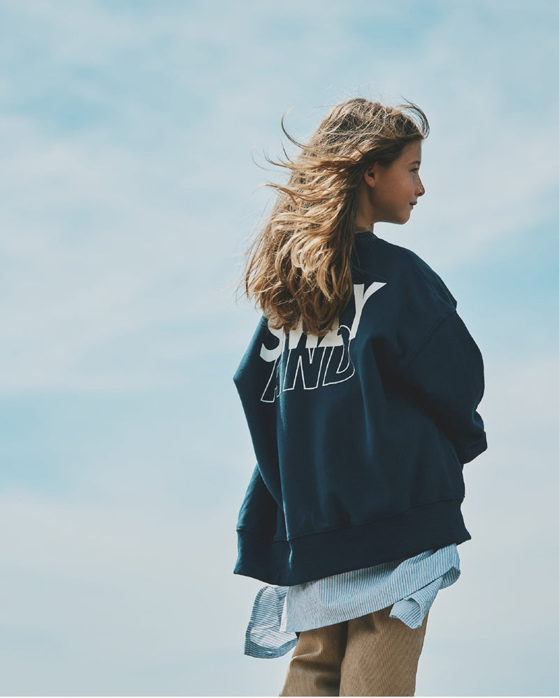 SMOOTHY x WDS Snoopy Washed Kids Crewneck Sweatshirt