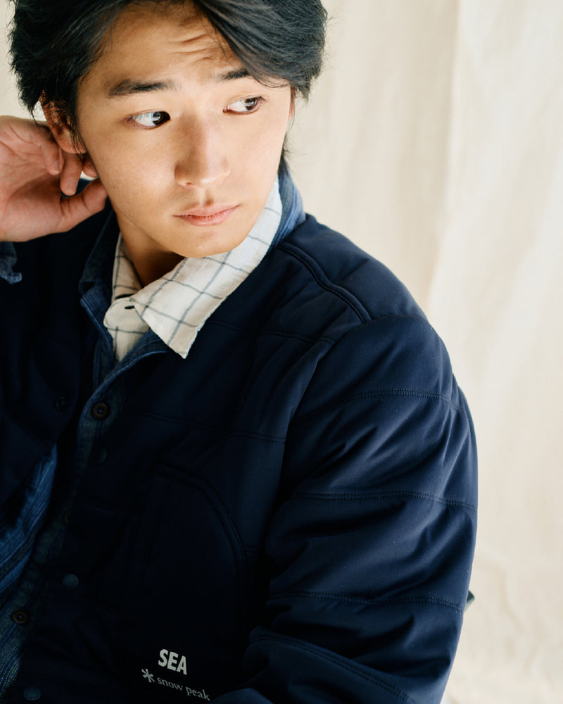 snow peak × WDS Flexible Insulated Cardigan