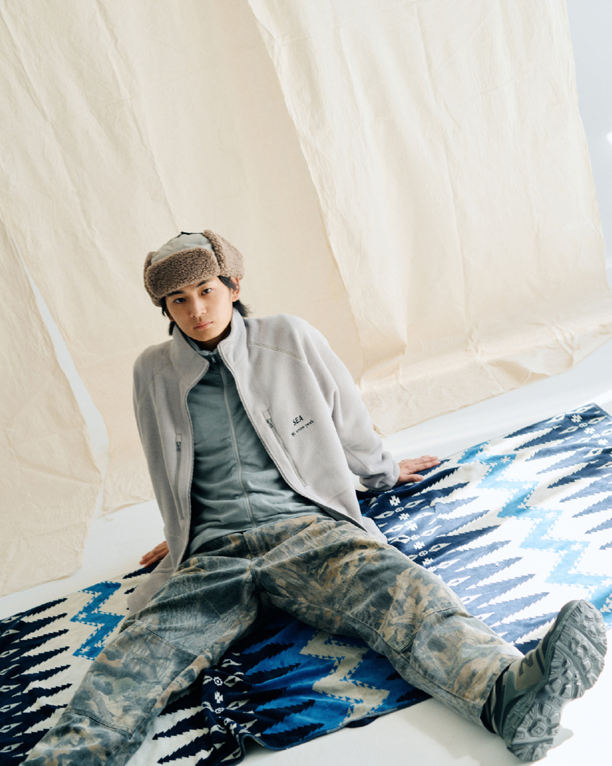 snow peak × WDS Water-Repellent Fleece Hoodie – WIND AND SEA