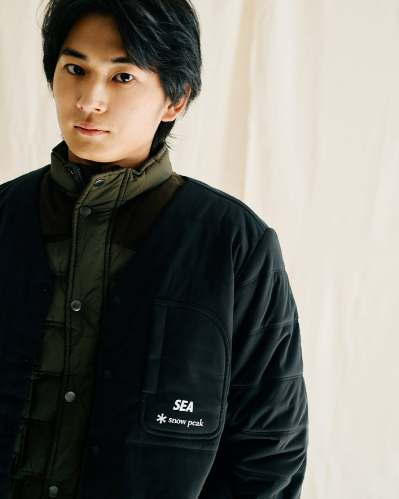 snow peak × WDS Flexible Insulated Cardigan