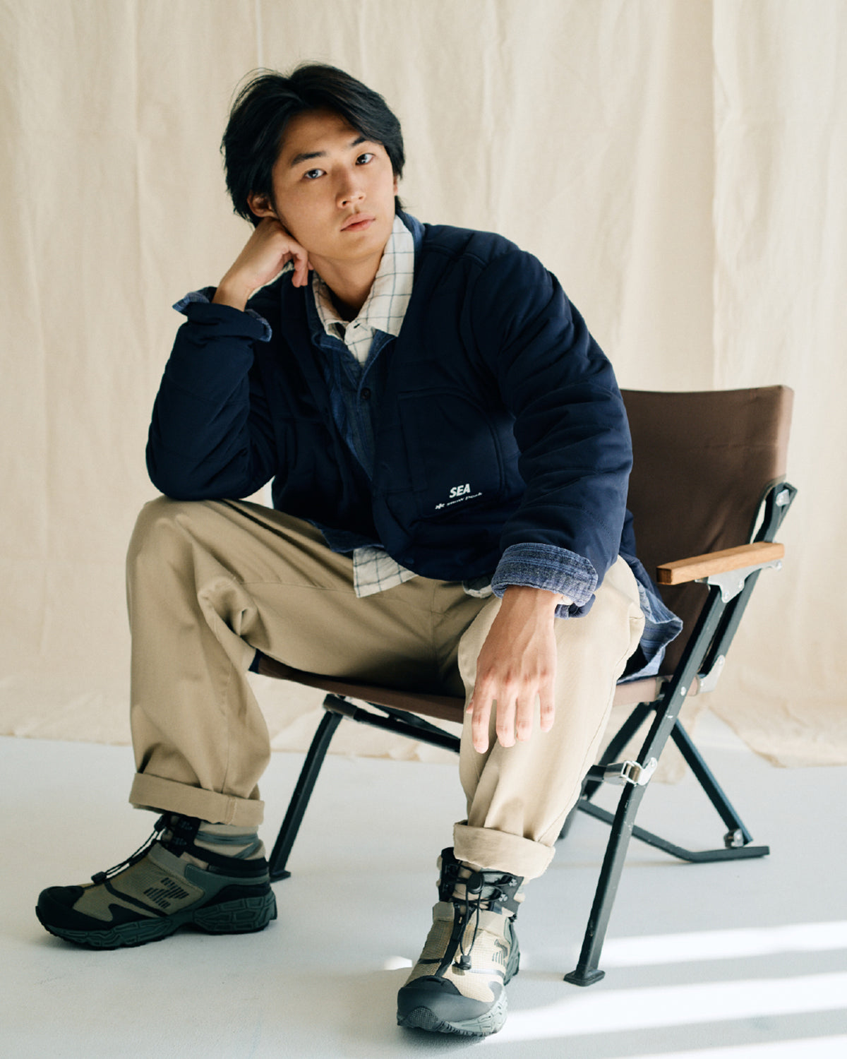 snow peak × WDS Flexible Insulated Cardigan