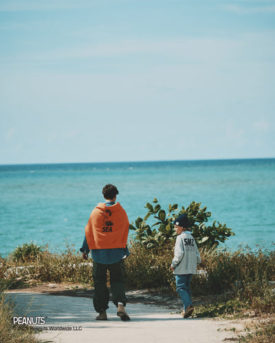 SMOOTHY x WDS Snoopy Washed Kids Crewneck Sweatshirt