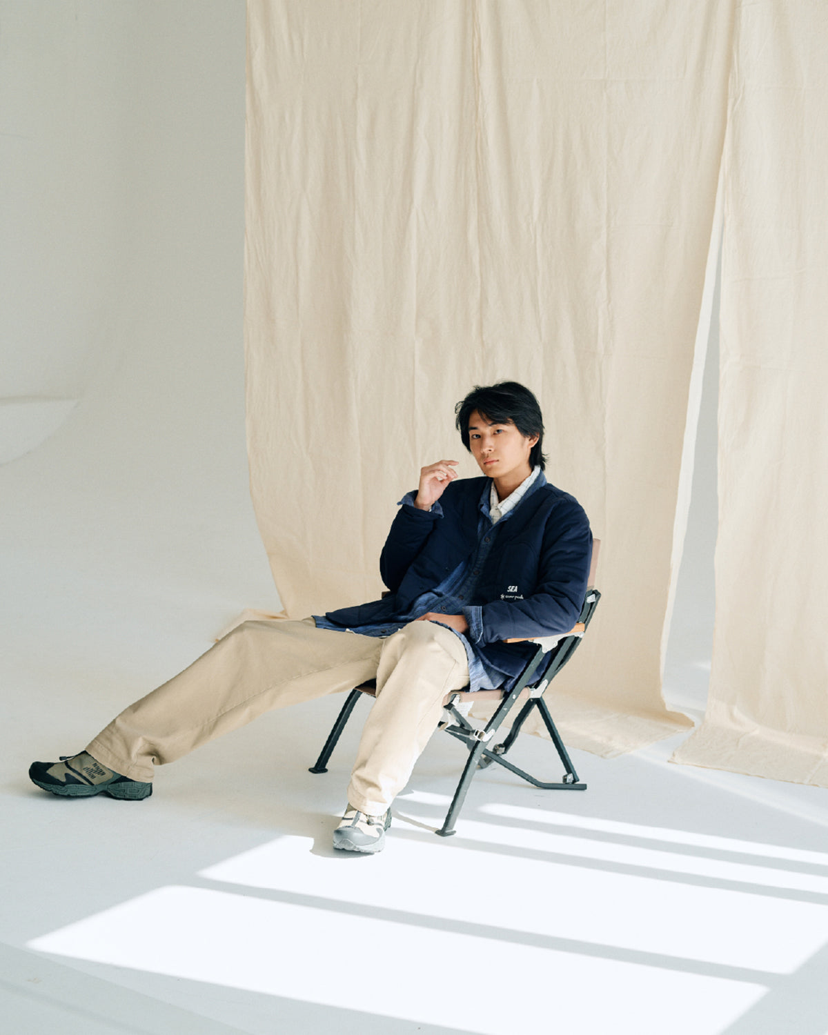 snow peak × WDS Flexible Insulated Cardigan