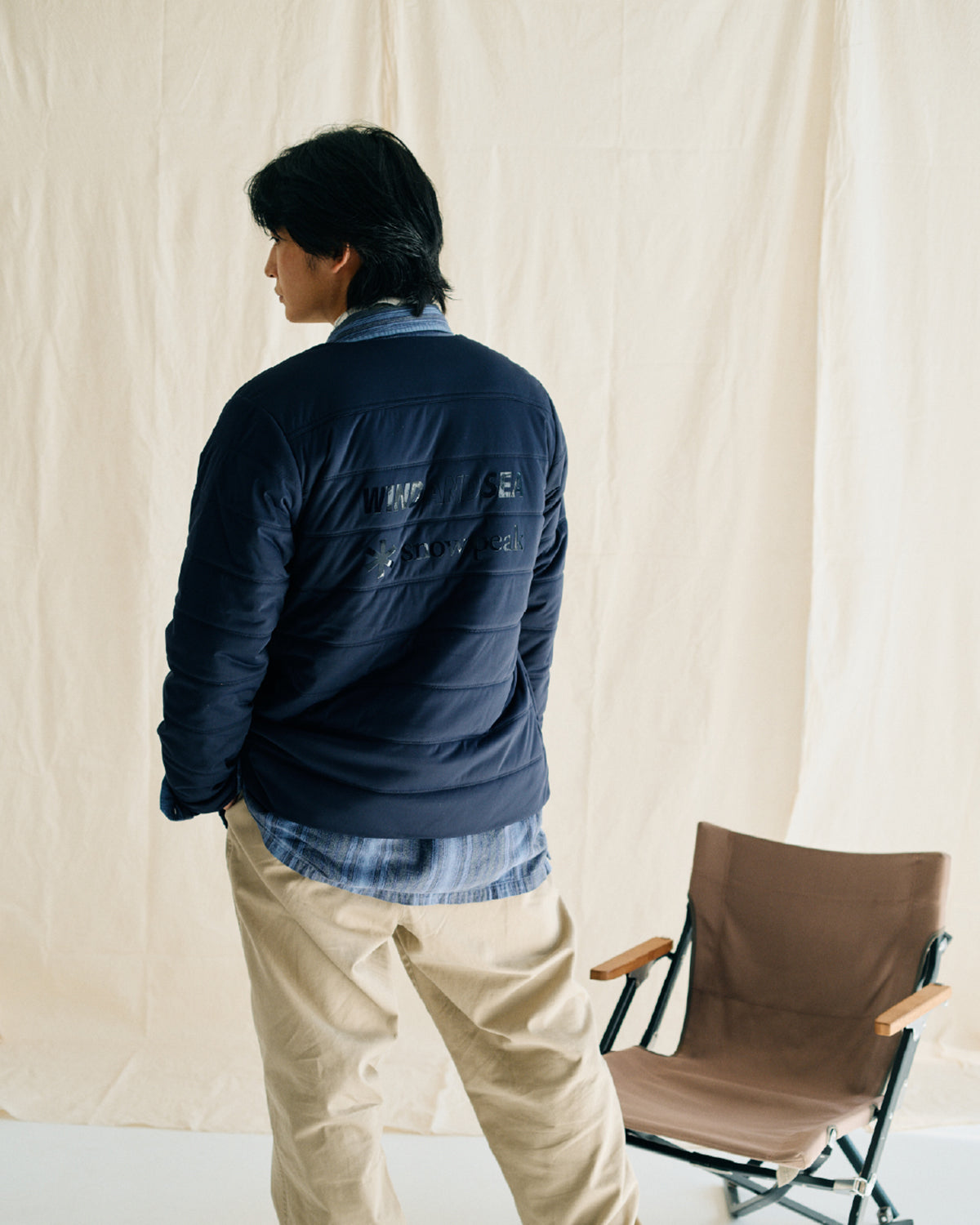 snow peak × WDS Flexible Insulated Cardigan