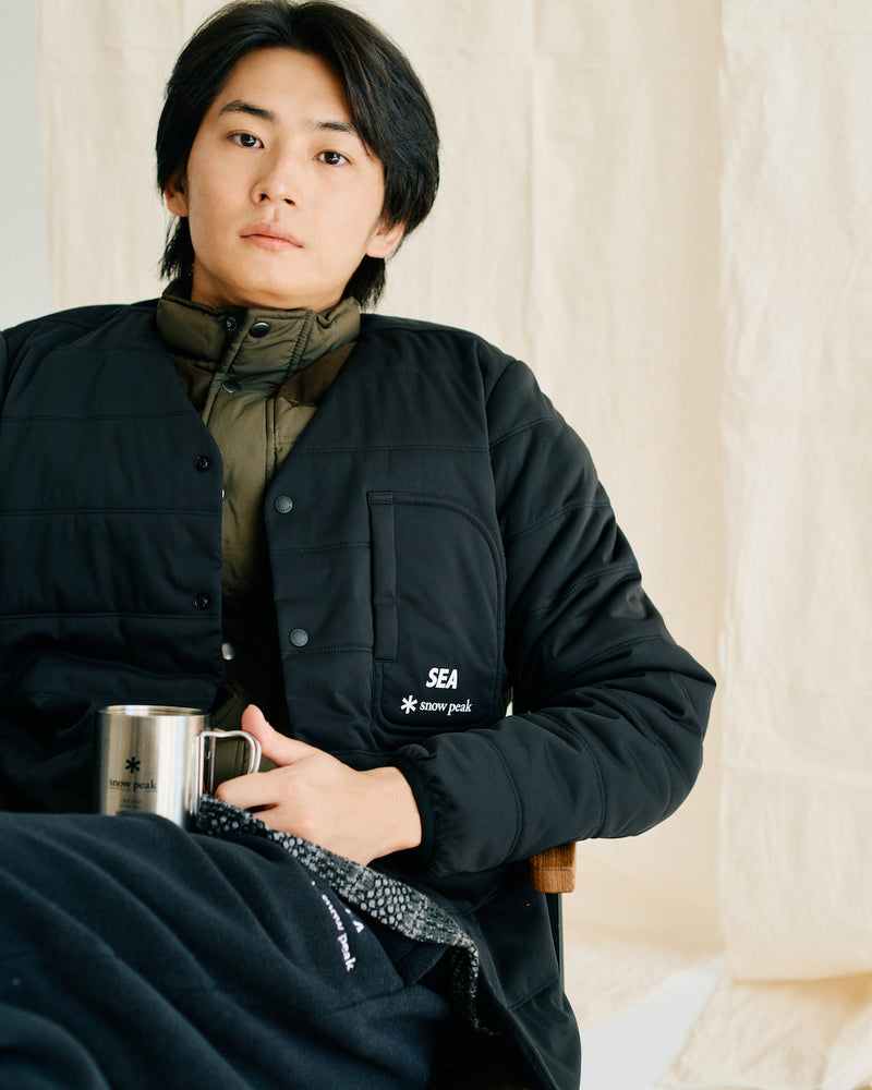 snow peak × WDS Flexible Insulated Cardigan