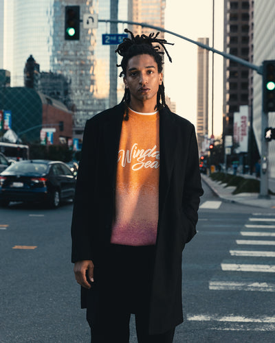 Jacquard Gradation Knit Sweater