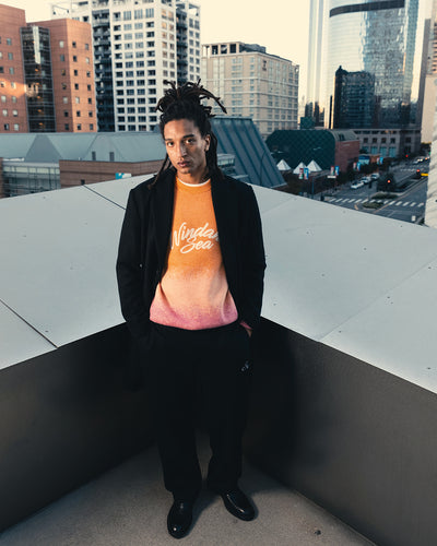 Jacquard Gradation Knit Sweater