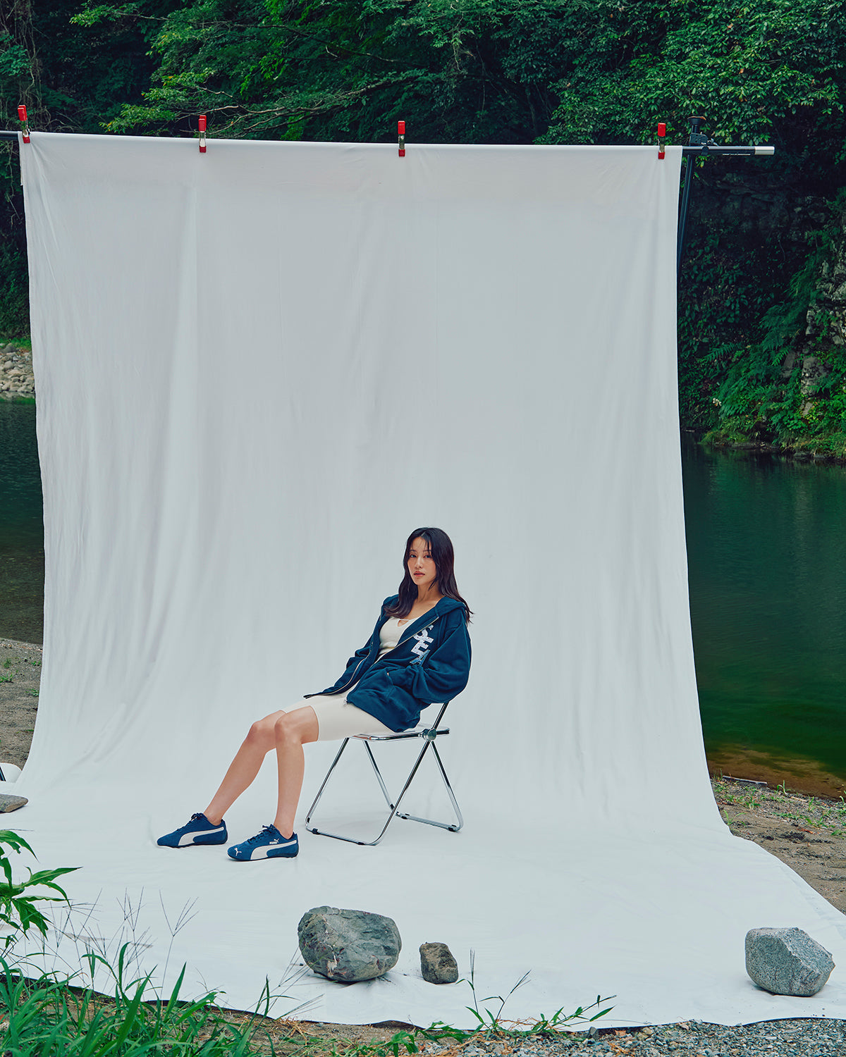 DOT SEA ZIP UP SWEATSHIRT