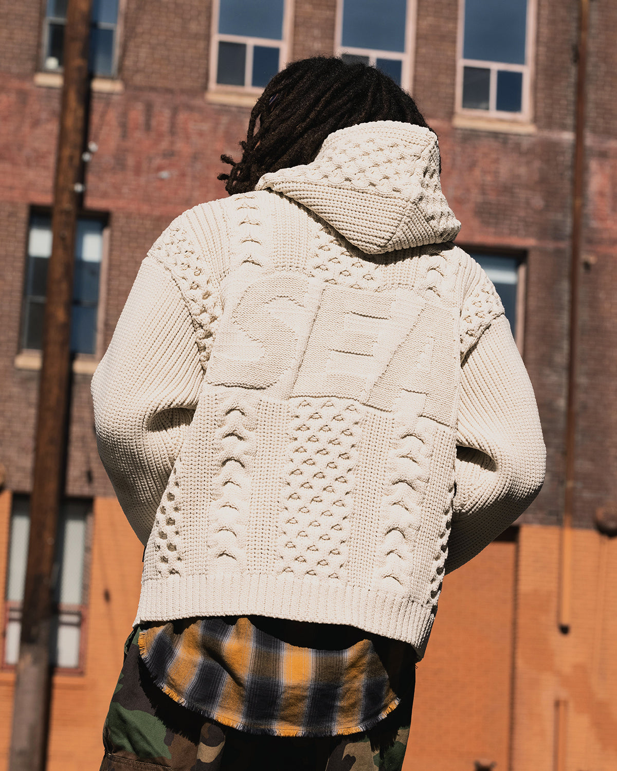 Fringe Flannel Plaid Shirt