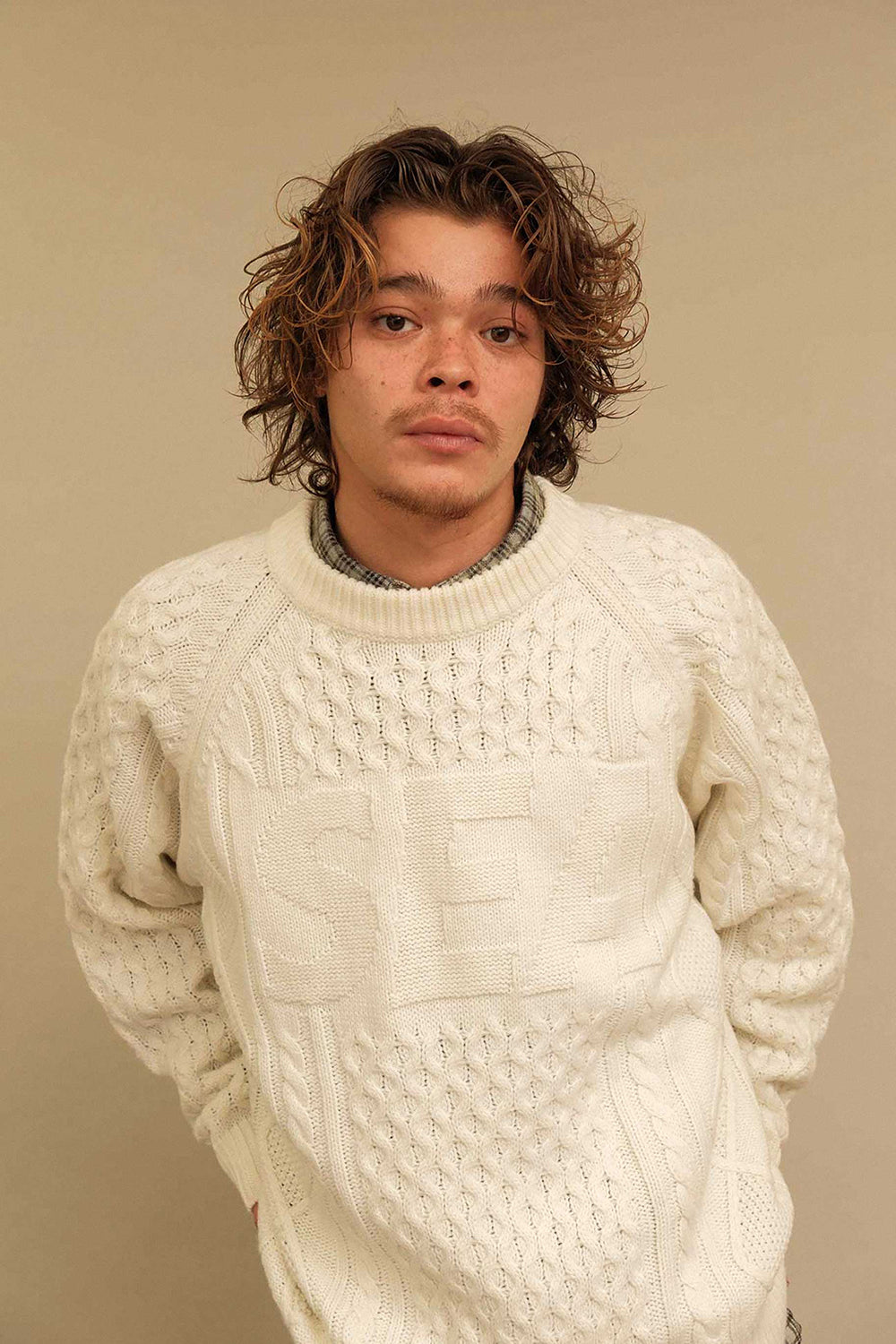 CABLE LOGO KNIT