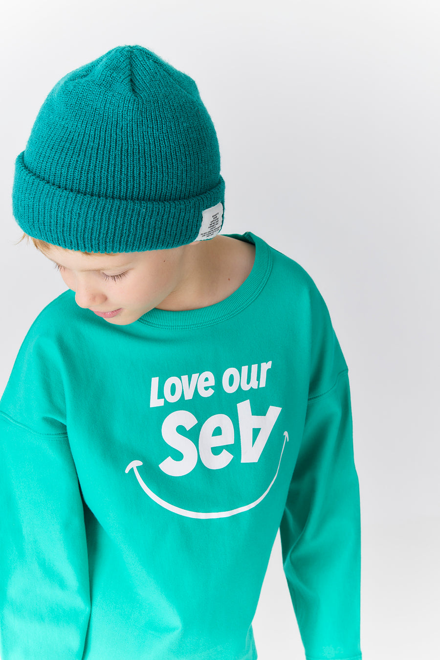 SMOOTHY x WDS L/S SMILE TEE / GREEN