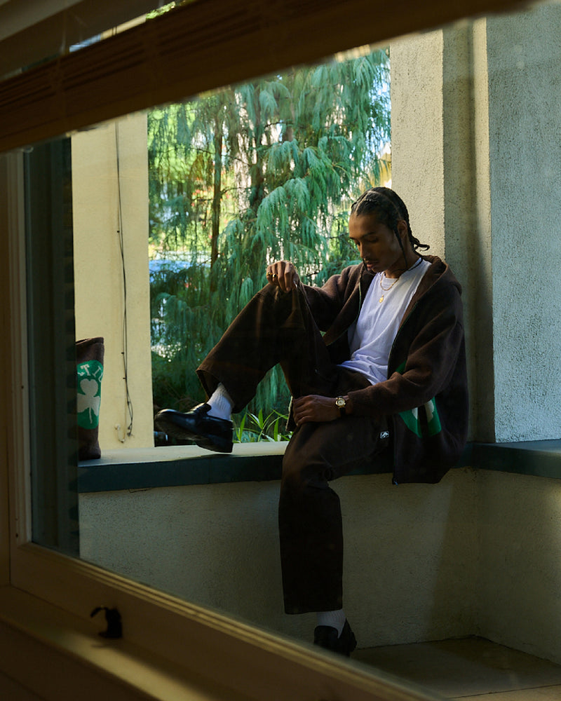 Jacquard Knit Hoodie