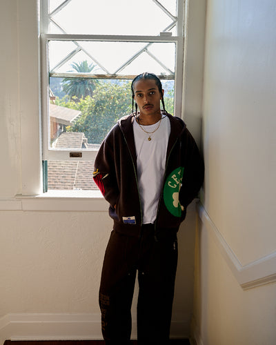 Jacquard Knit Hoodie