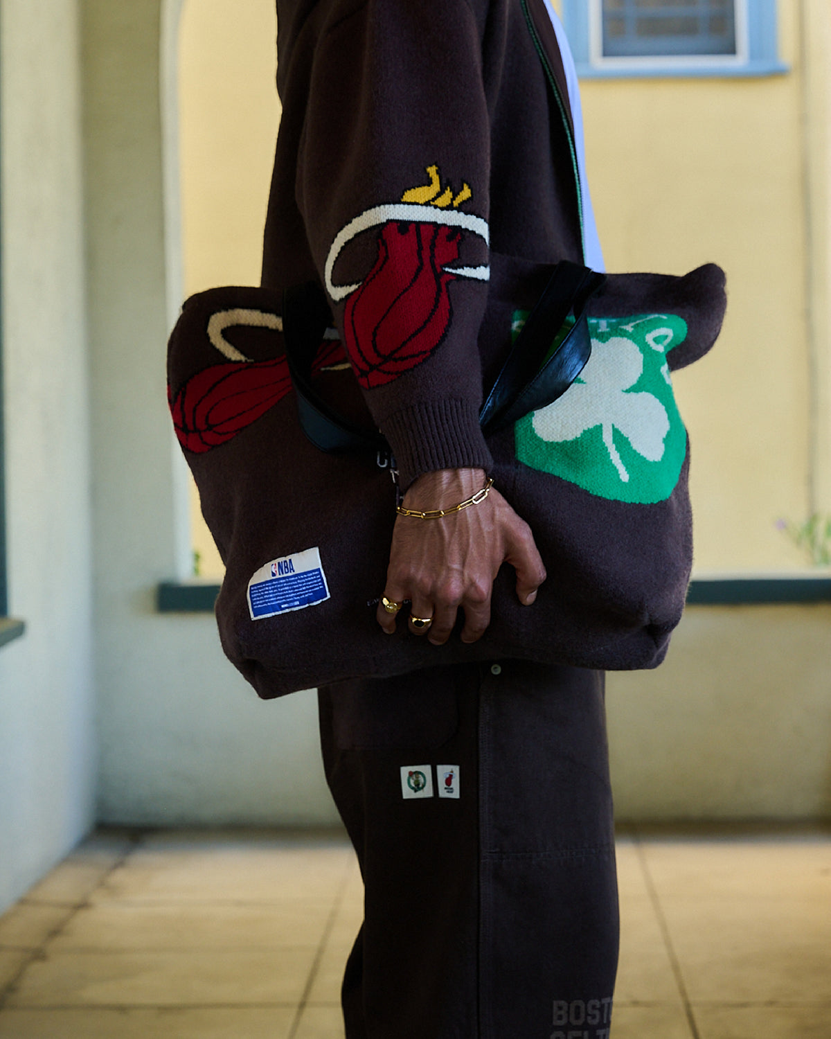 Jacquard Knit Hoodie