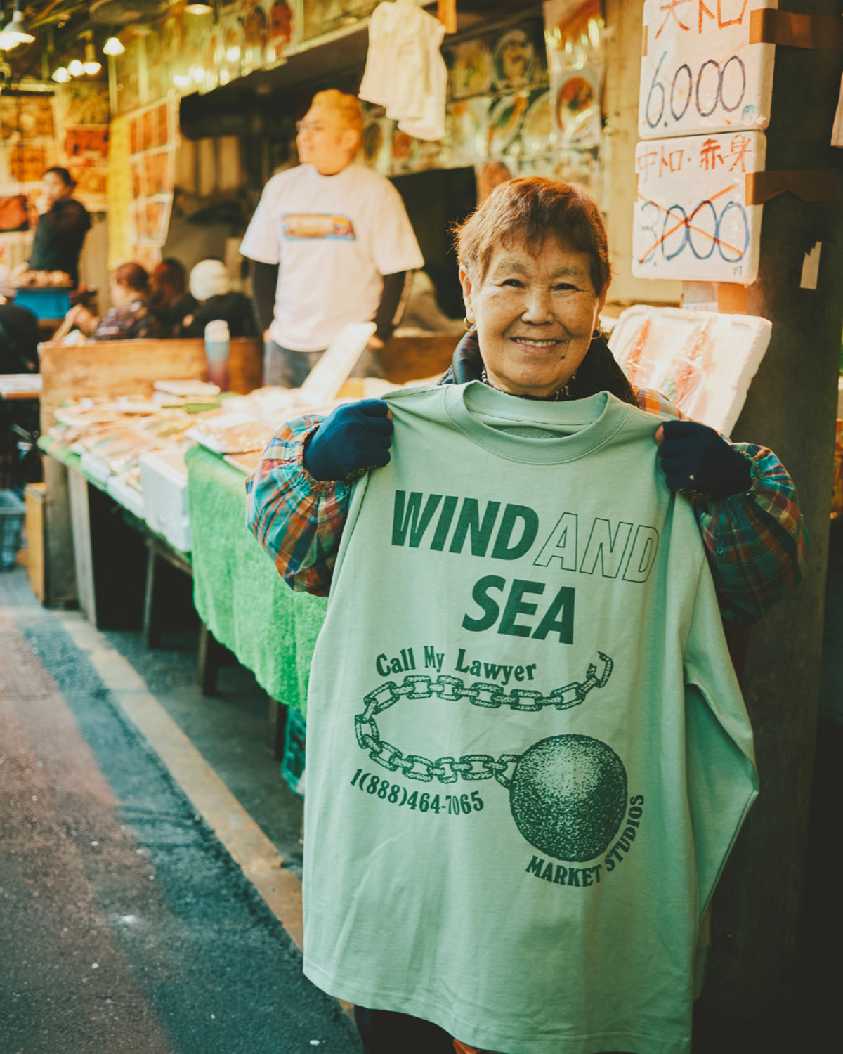 MARKET x WDS CALL MY LAWER L/S TEE – WIND AND SEA