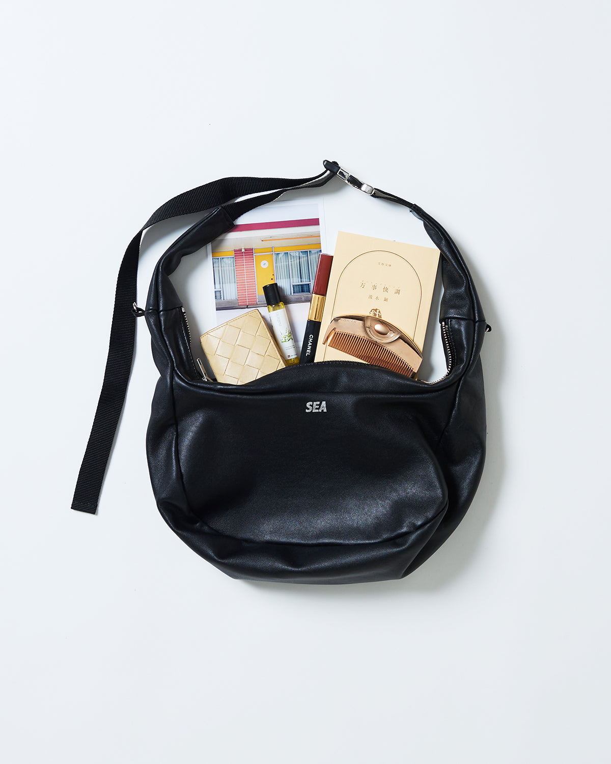 “ALL-DAY” LEATHER SMALL SHOULDER BAG