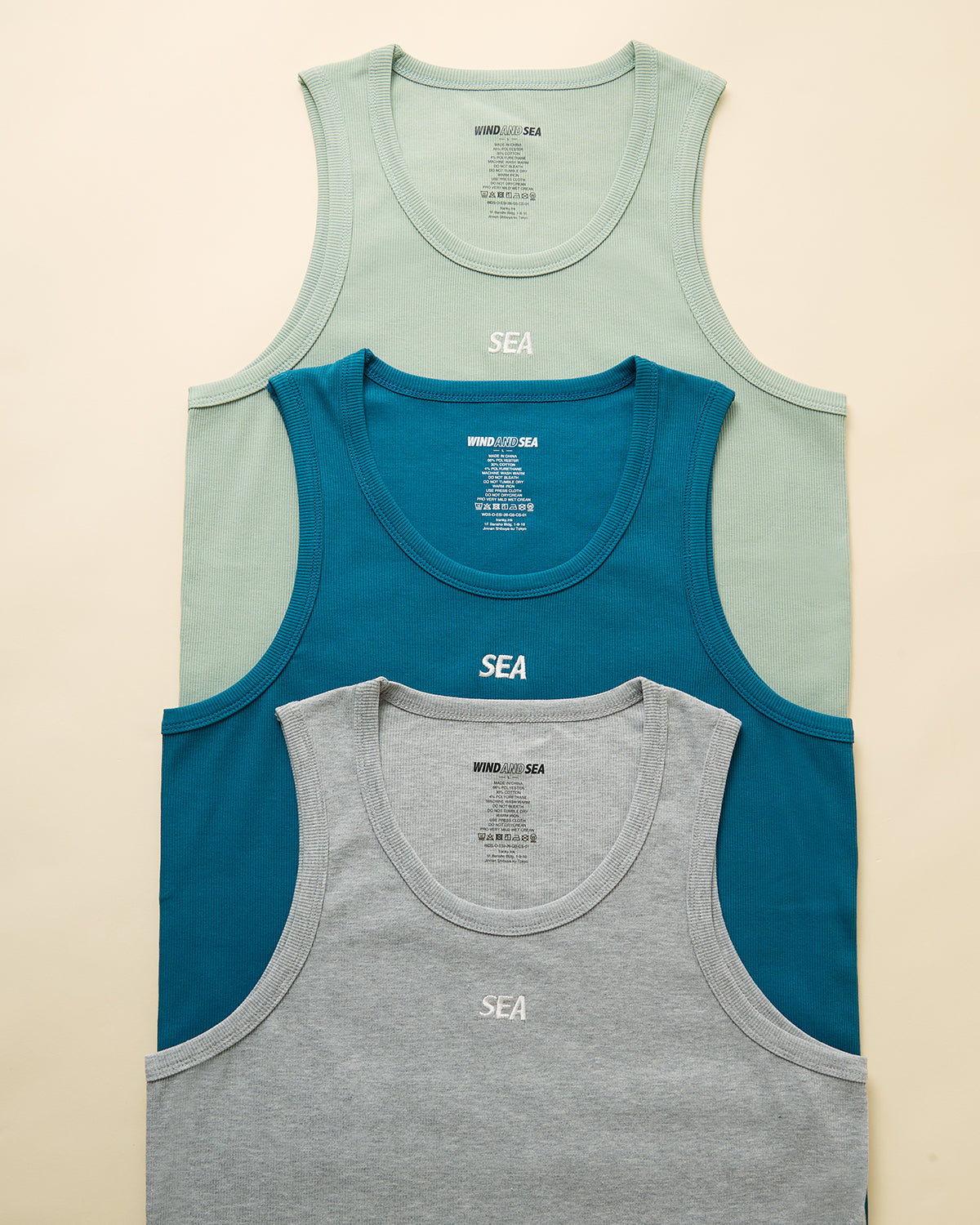 未使用 タグ付　WIND AND SEA TANK TOP　タンクトップ 3P ESSENTIALS TANK TOP – WIND AND SEA