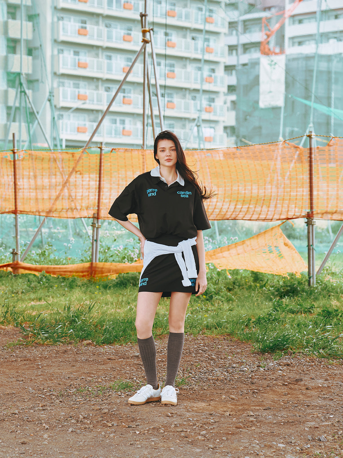 PIERRE CARDIN GOLF ×WDS LOGO SKIRT