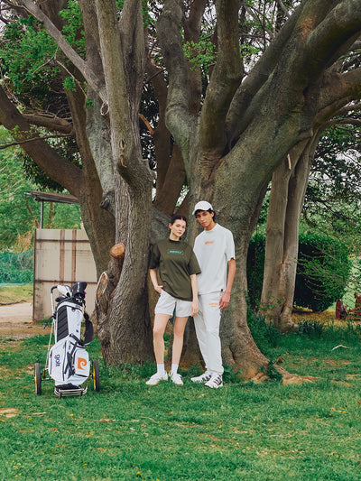 PIERRE CARDIN GOLF ×WDS LOGO SHORT SLEEVE MOCK-NECK