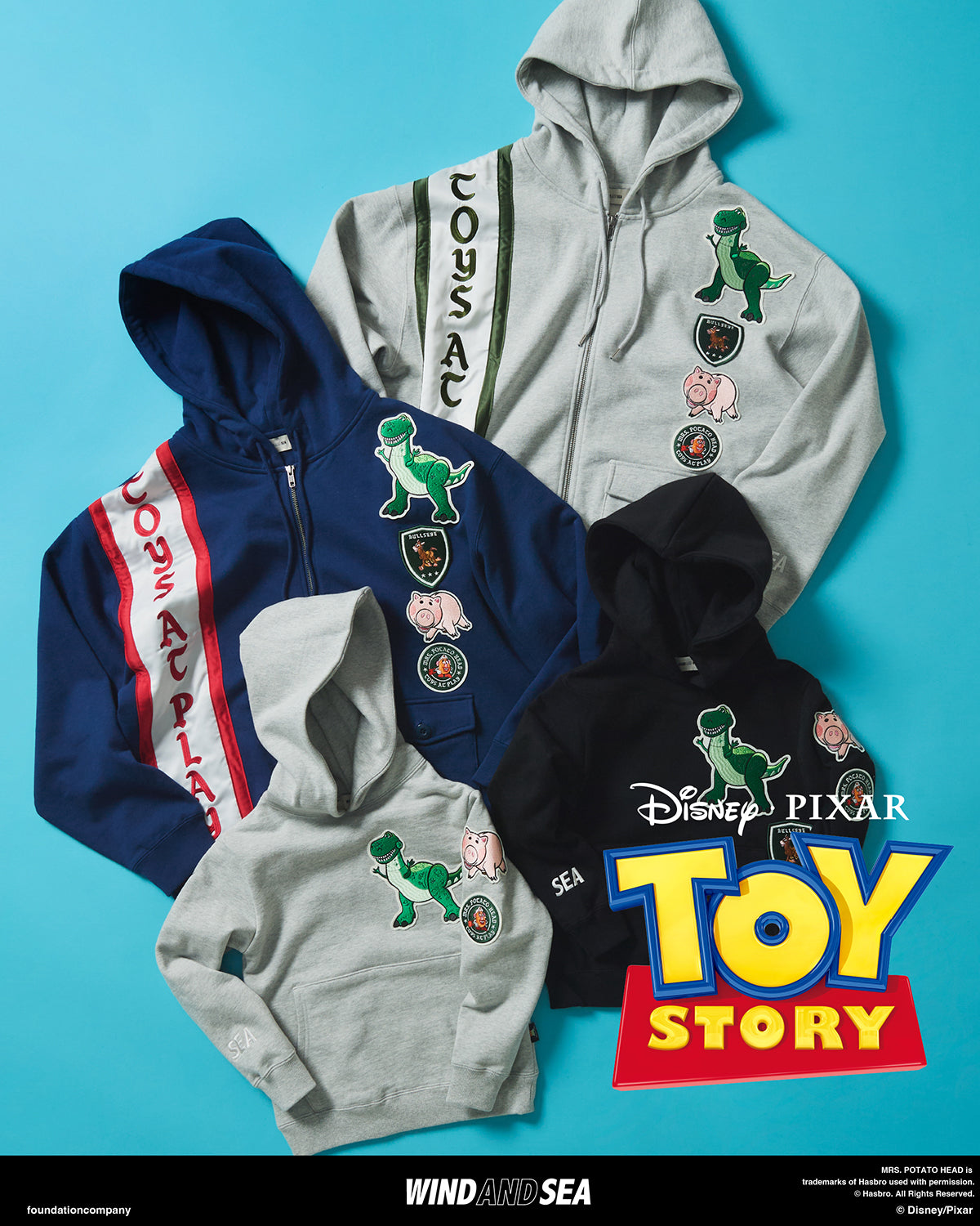 TOY STORY x WDS ZIP HOODIE – WIND AND SEA