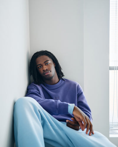 SULFUR DYEING LOGO CREWNECK SWEATSHIRT